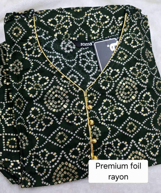 Zorra Rayon Kurti