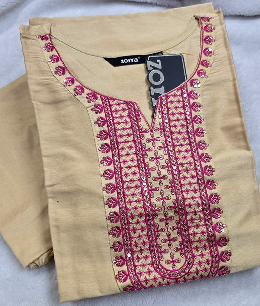 Zorra Silk Straight Cut Kurtis