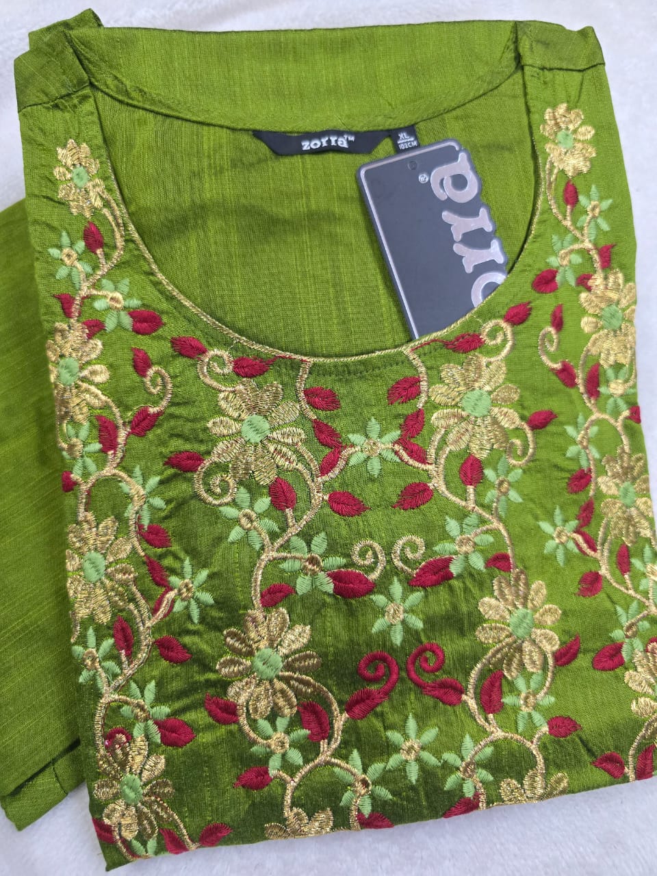 Zorra Silk Straight Cut Kurtis