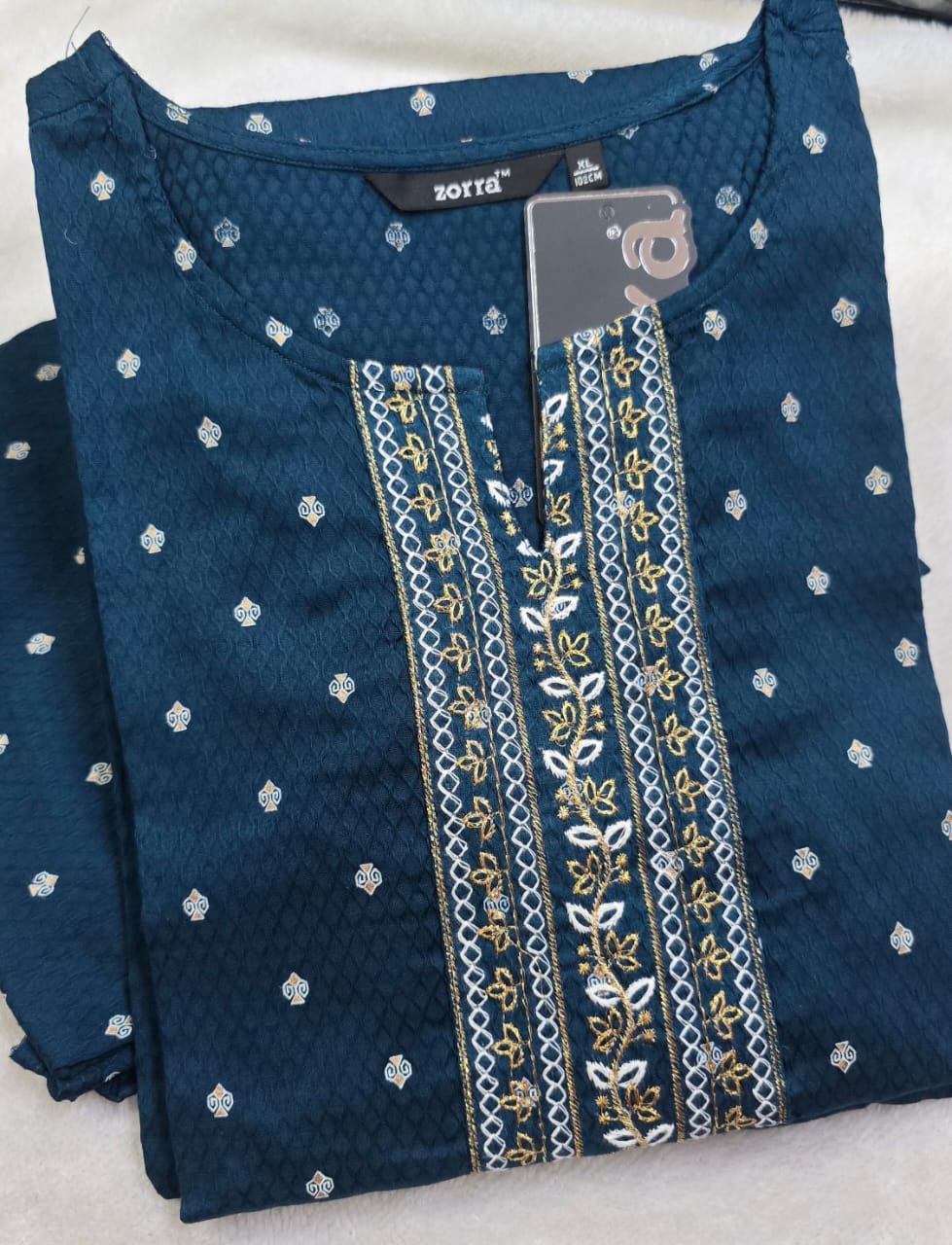 Zorra Cotton Straight Cut Kurtis