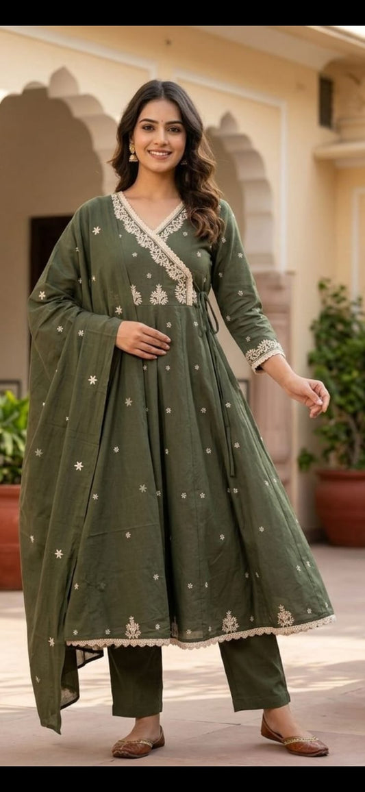 Cotton Desigmer 3pc Set - Embriodery