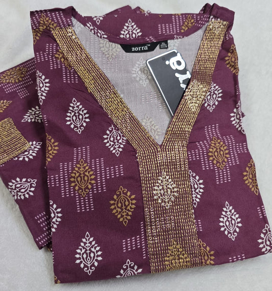 Zorra Rayon Embriodery Kurti