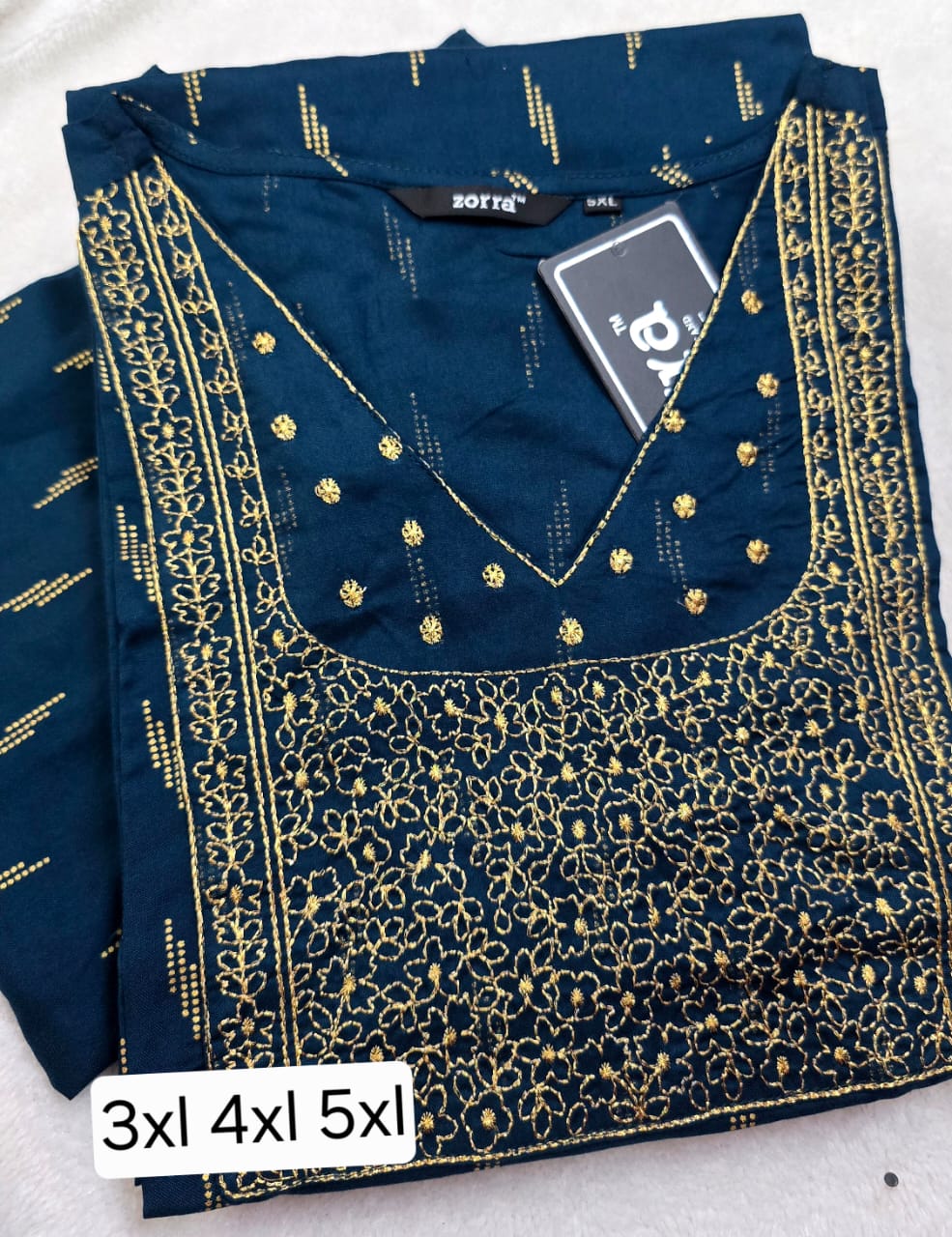 Zorra Rayon Straight Cut Kurti (Jumbo Size)
