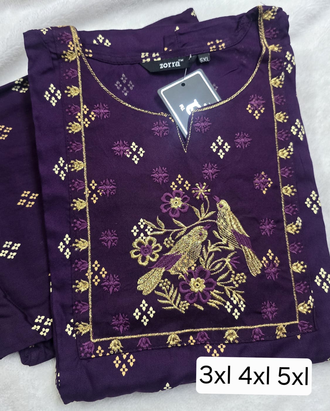 Zorra Rayon Straight Cut Kurti (Jumbo Size)