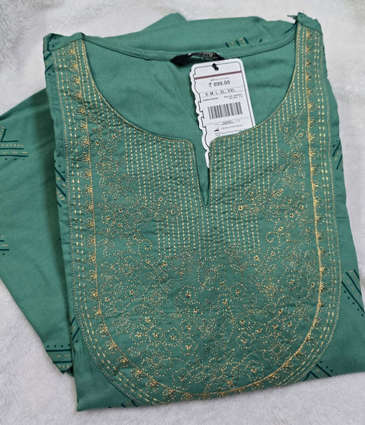 Zorra Rayon Straight Cut Kurti (Jumbo Size)
