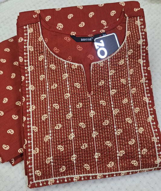 Zorra Rayon Straight Cut Kurti