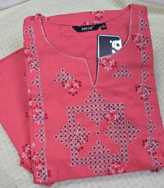 Zorra Rayon Straight Cut Kurti