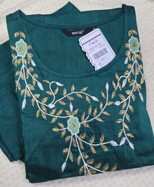 Zorra Cotton Straight Cut Kurti
