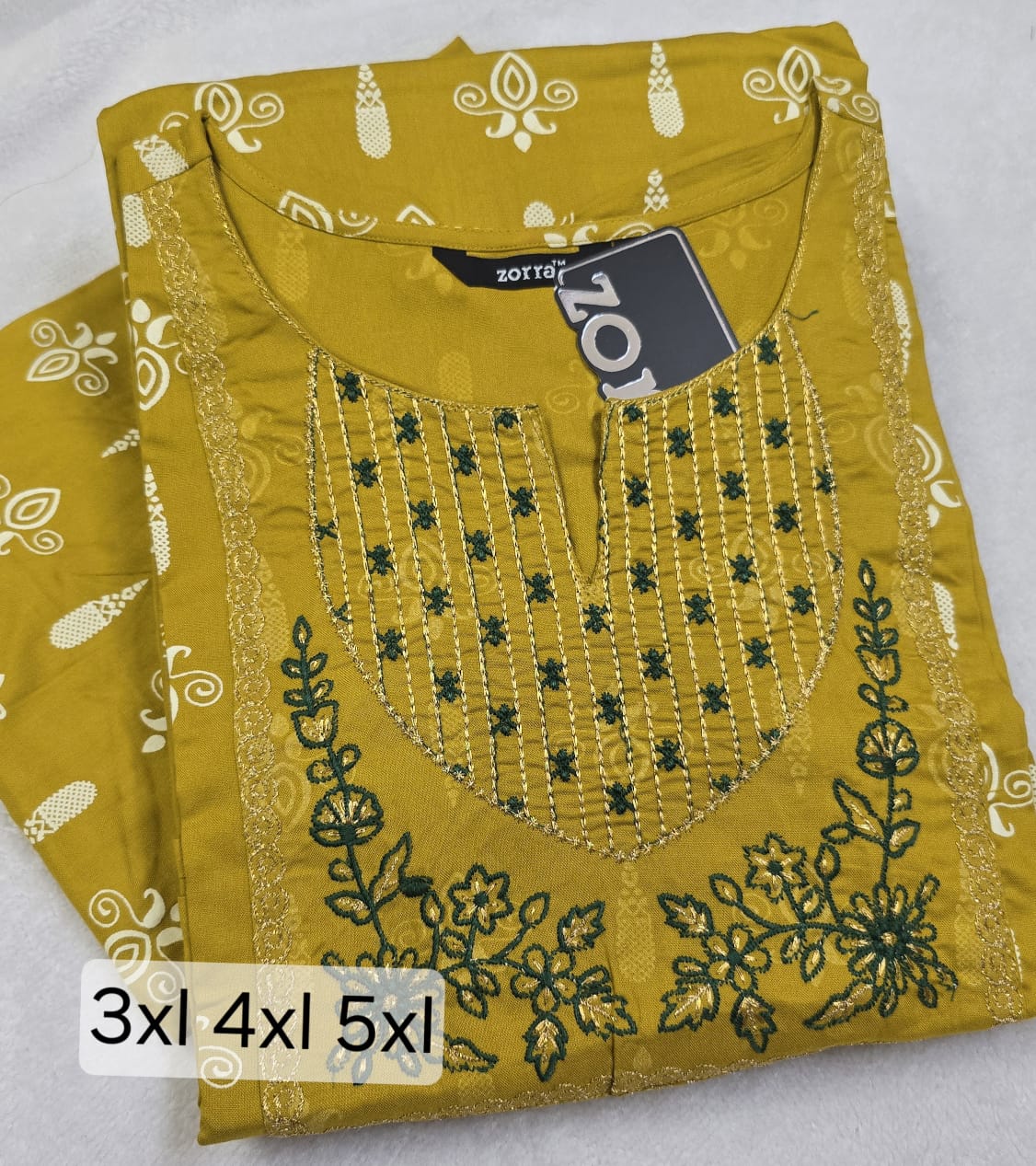 Zorra Rayon Straight Cut Kurti (Jumbo Size)