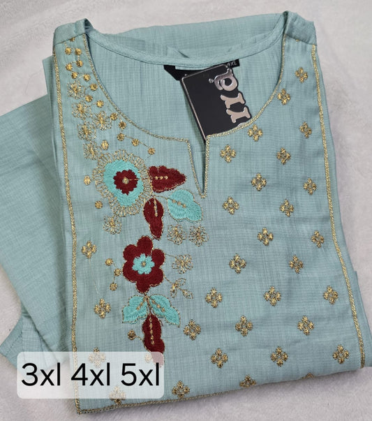 Zorra Silk Straight Cut Kurti (Jumbo Size)