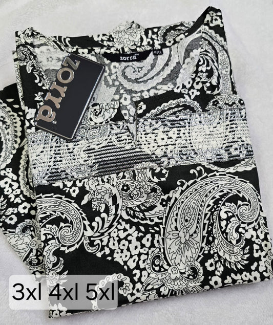 Zorra Rayon Straight Cut Kurti (Jumbo Size)