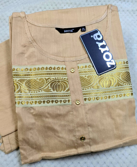 Zorra Silk Straight Cut Kurti