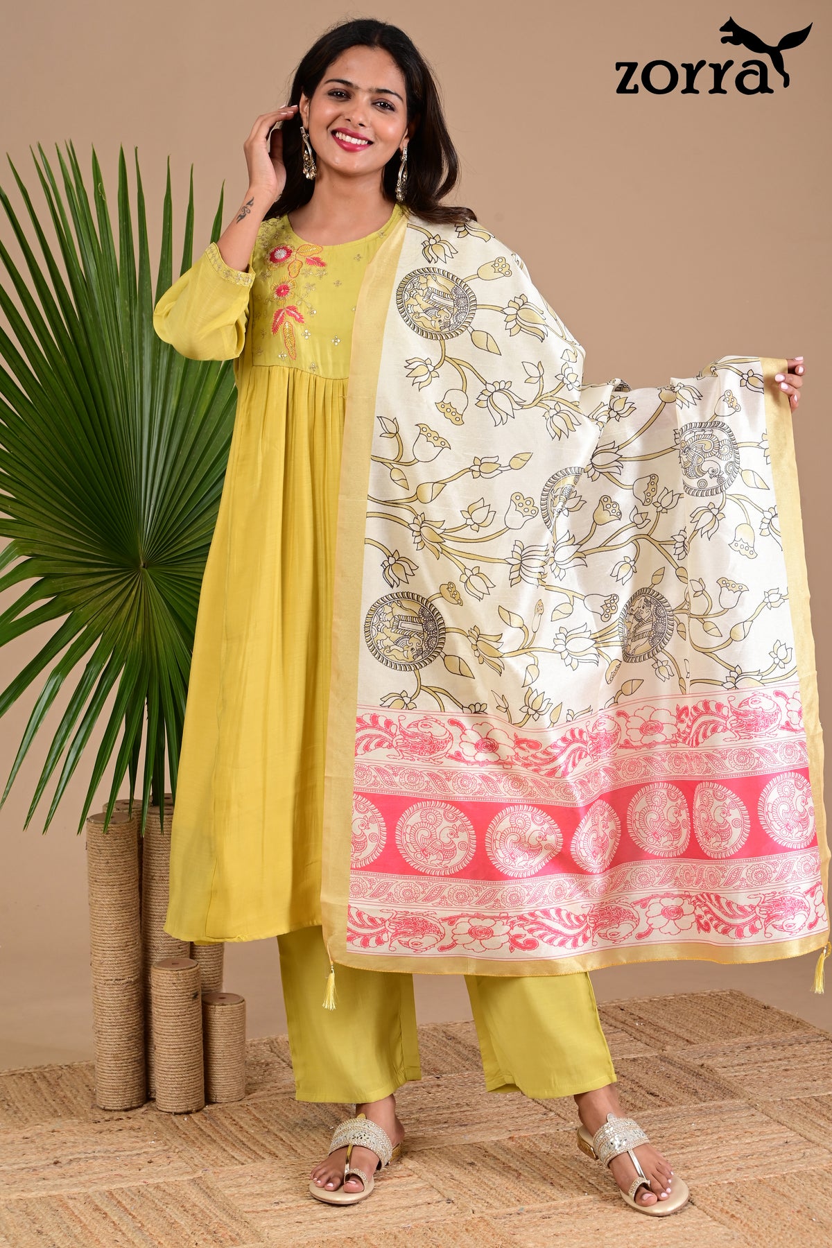 Zorra Mul Chanderi 3pc set